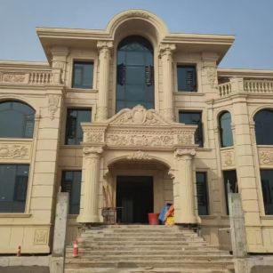 威海 黄金麻花岗岩别墅外墙干挂