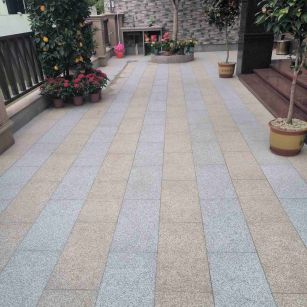 威海 黄金麻白麻荔枝面庭院铺装展示