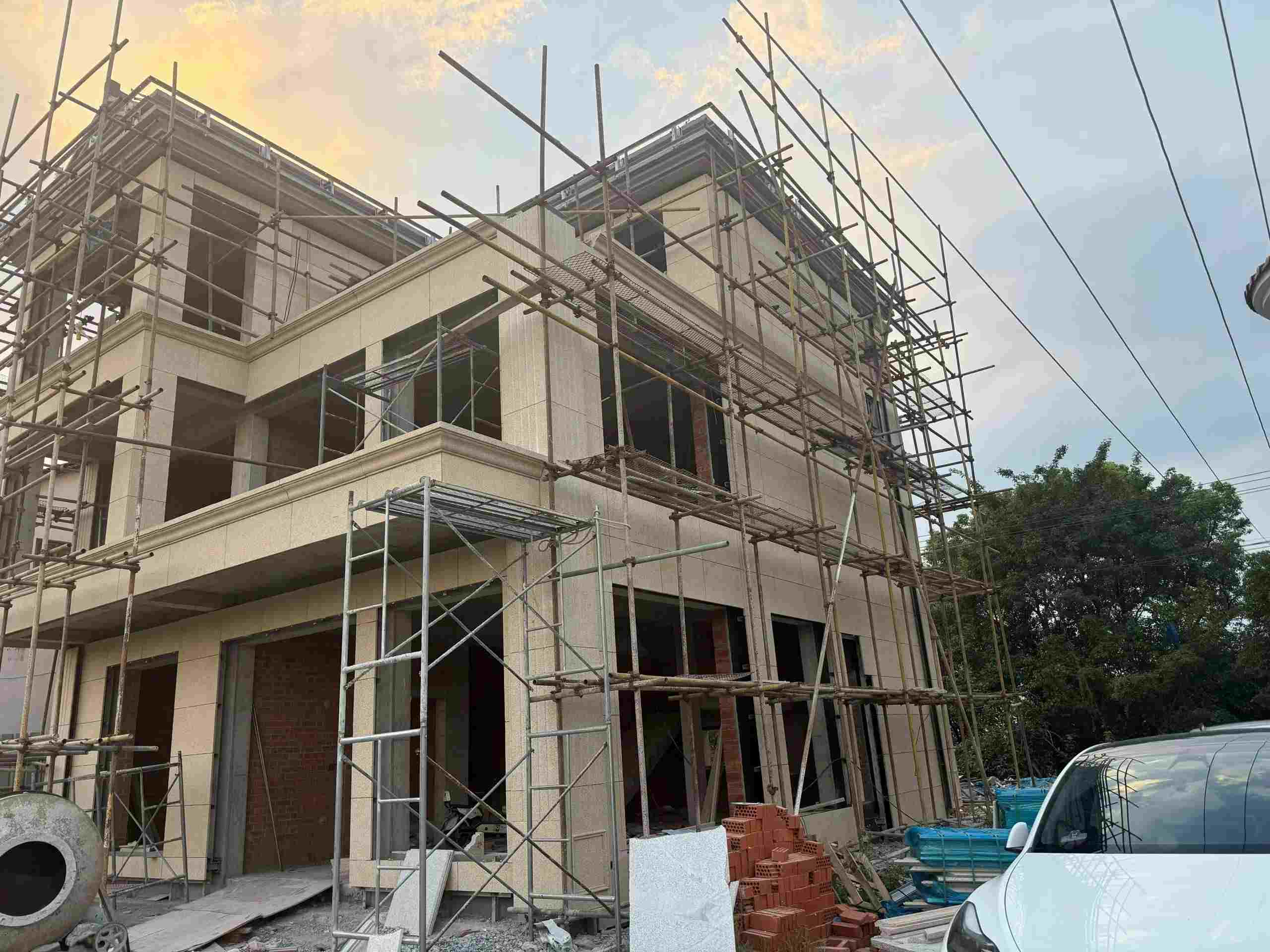 威海 黄金麻荔枝面花岗岩外墙干挂