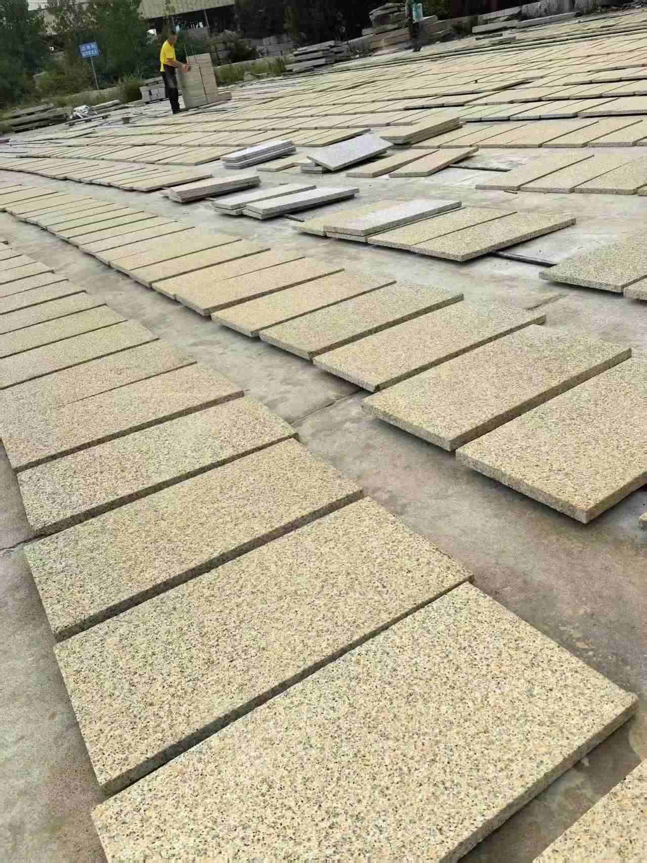 威海 黄金麻荔枝地铺石面排板