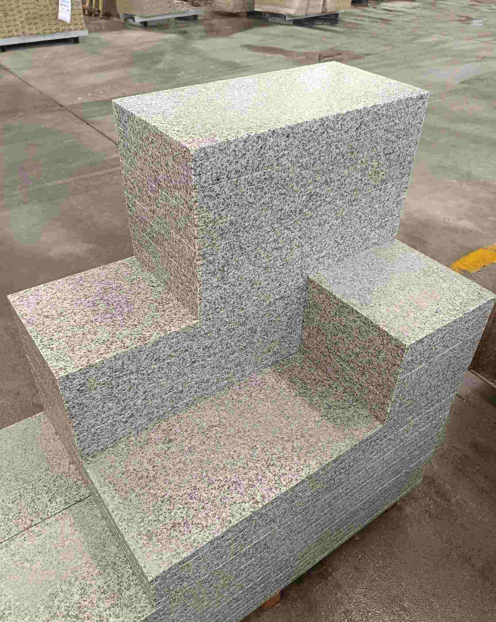 威海 白麻花岗岩荔枝面地铺石