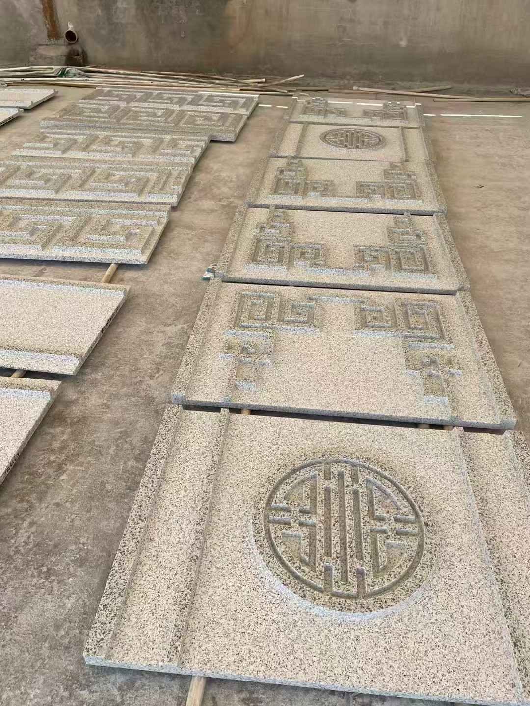 威海 白麻花岗岩外墙立面雕刻板