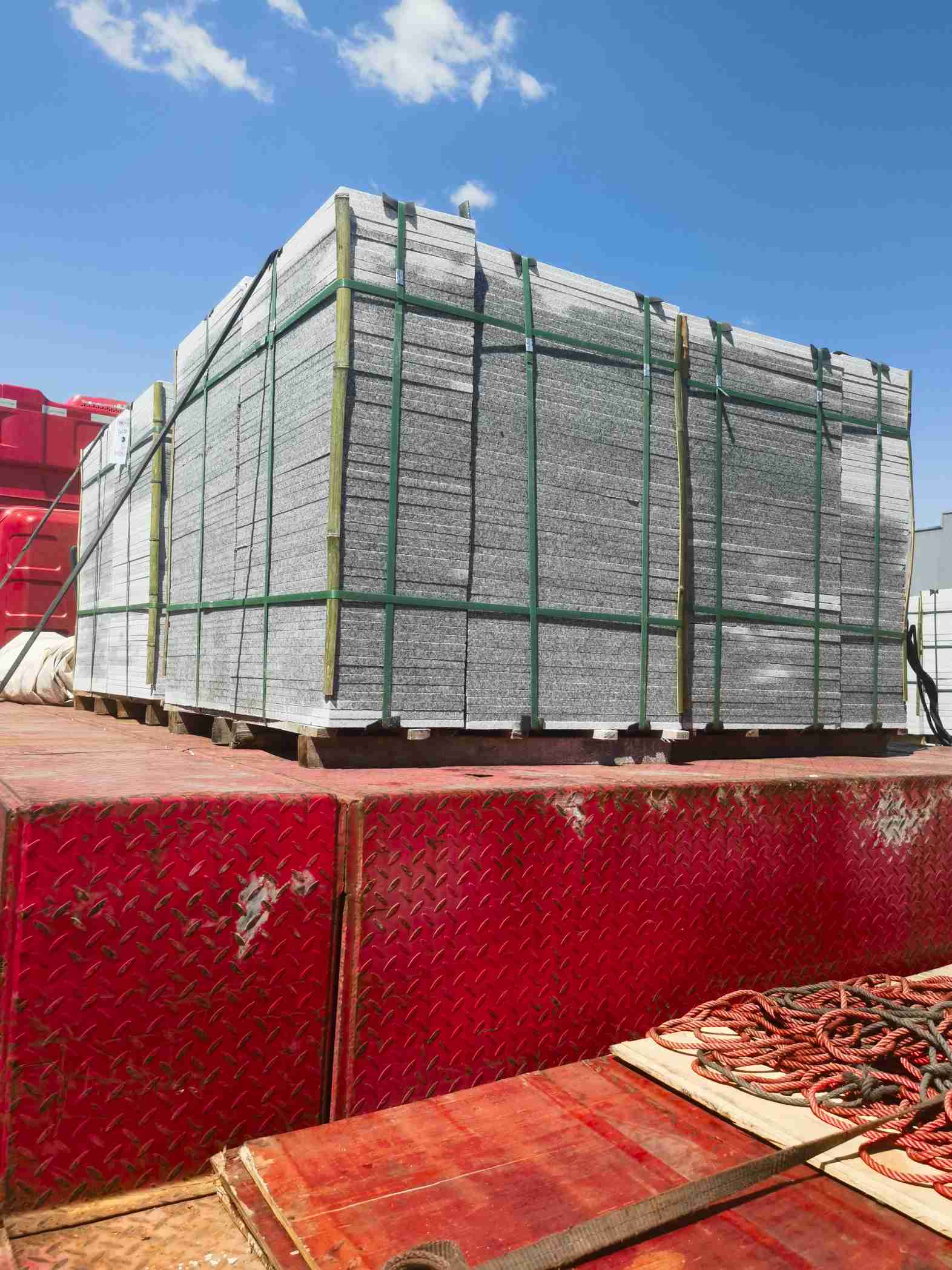 威海 芝麻白火烧规格板地铺石300*600/600*600