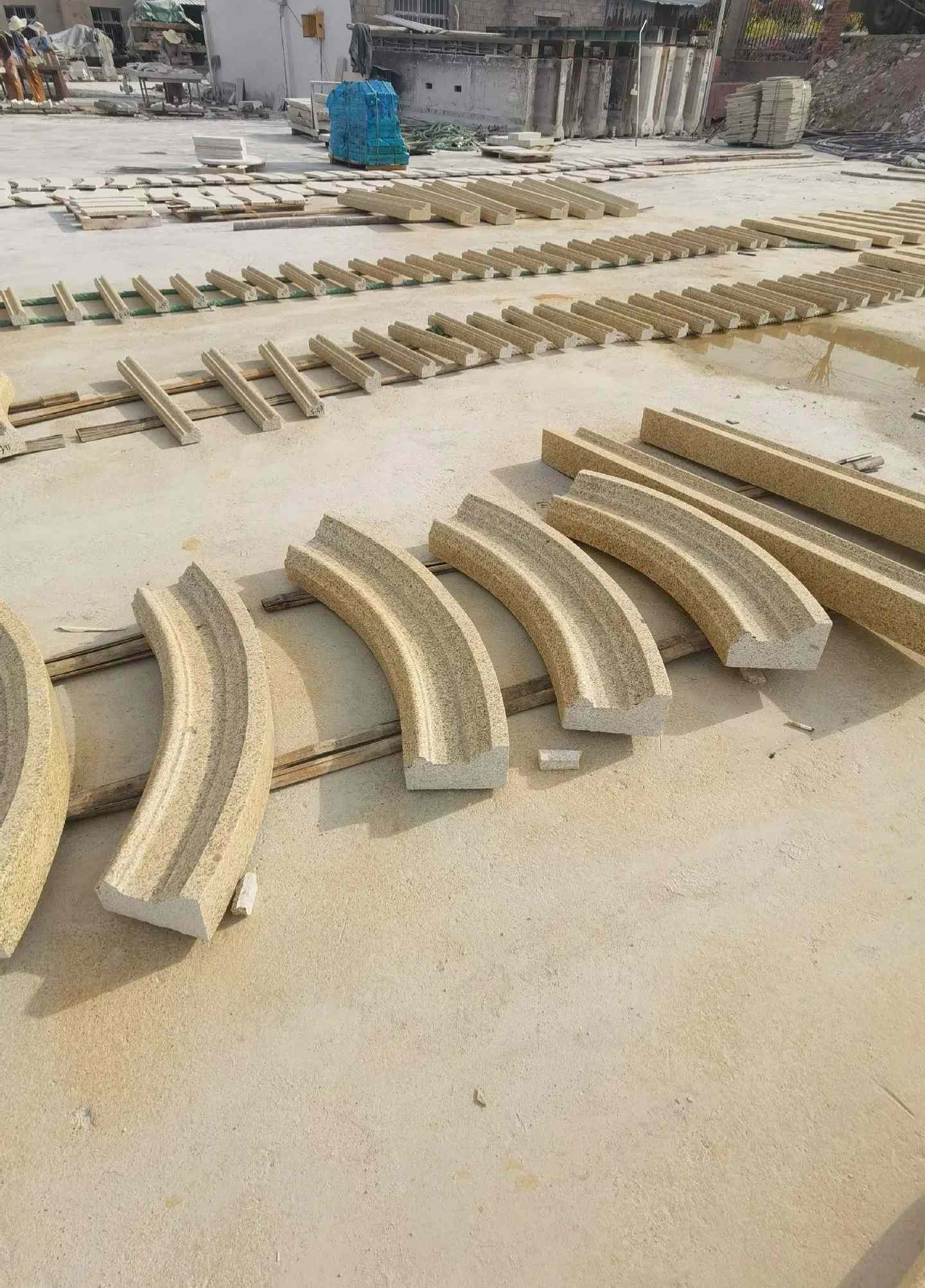 威海 黄金麻花岗岩别墅线条